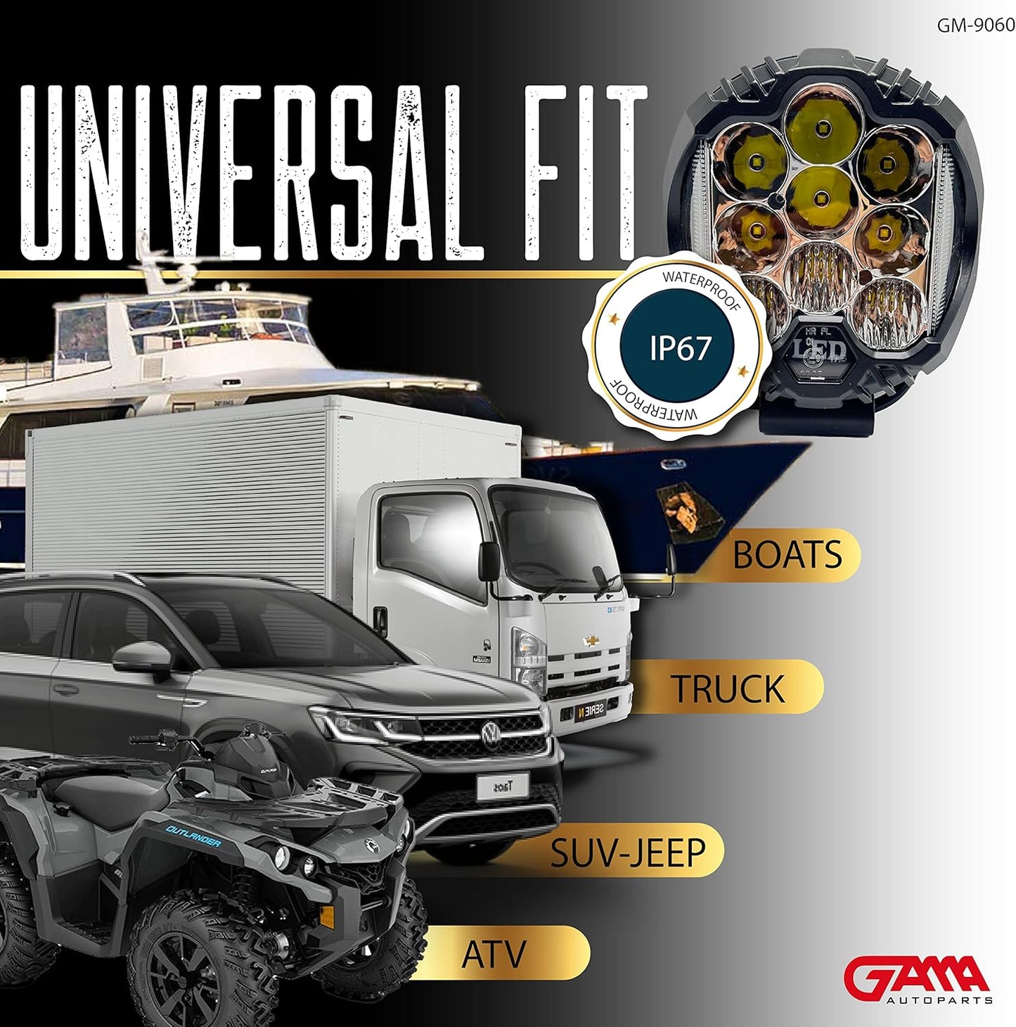 7" LED Light Bar Pods (Spot/Flood Combo)