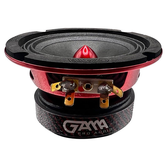 GAMA 4" Midrange Speaker with Red Bullet — Pro‑Audio Door Driver (Single)