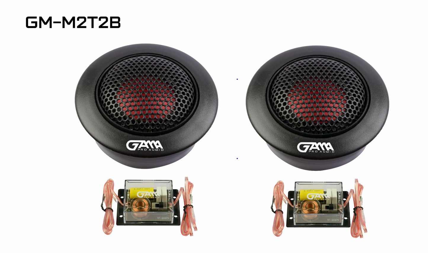 1" Dome Tweeter Set with 12dB Crossover – 50W RMS, 240W Max, Pair