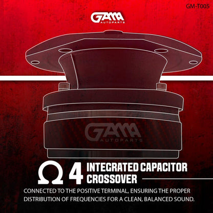 GAMA 4" Titanium Bullet Super Tweeter — 500W Max / 250W RMS, 4Ω