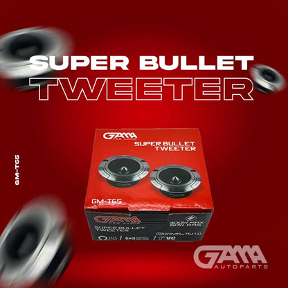 GAMA 3" Super Bullet Tweeter (Silver) — Built‑in Crossover, 4Ω