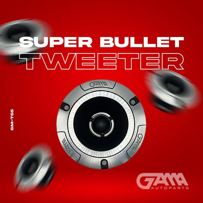 GAMA 3" Super Bullet Tweeter (Silver) — Built‑in Crossover, 4Ω