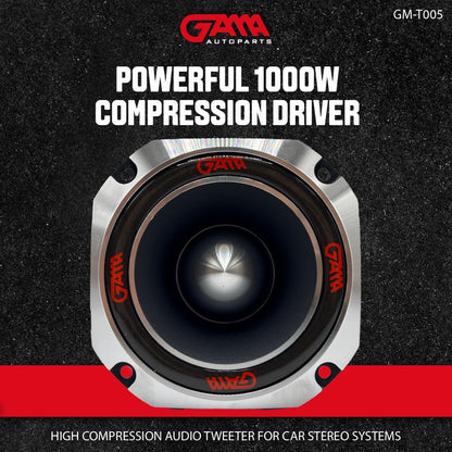 GAMA 4" Titanium Bullet Super Tweeter — 500W Max / 250W RMS, 4Ω