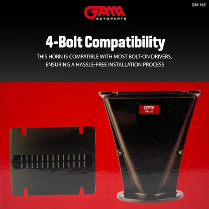 GAMA 2" Throat Aluminum Horn — Bolt‑On, 4‑Bolt Compatible (High‑Performance)