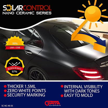 SOLARCONTROL Window Tint Car Film — 40" × 100 FT (Nano Ceramic)