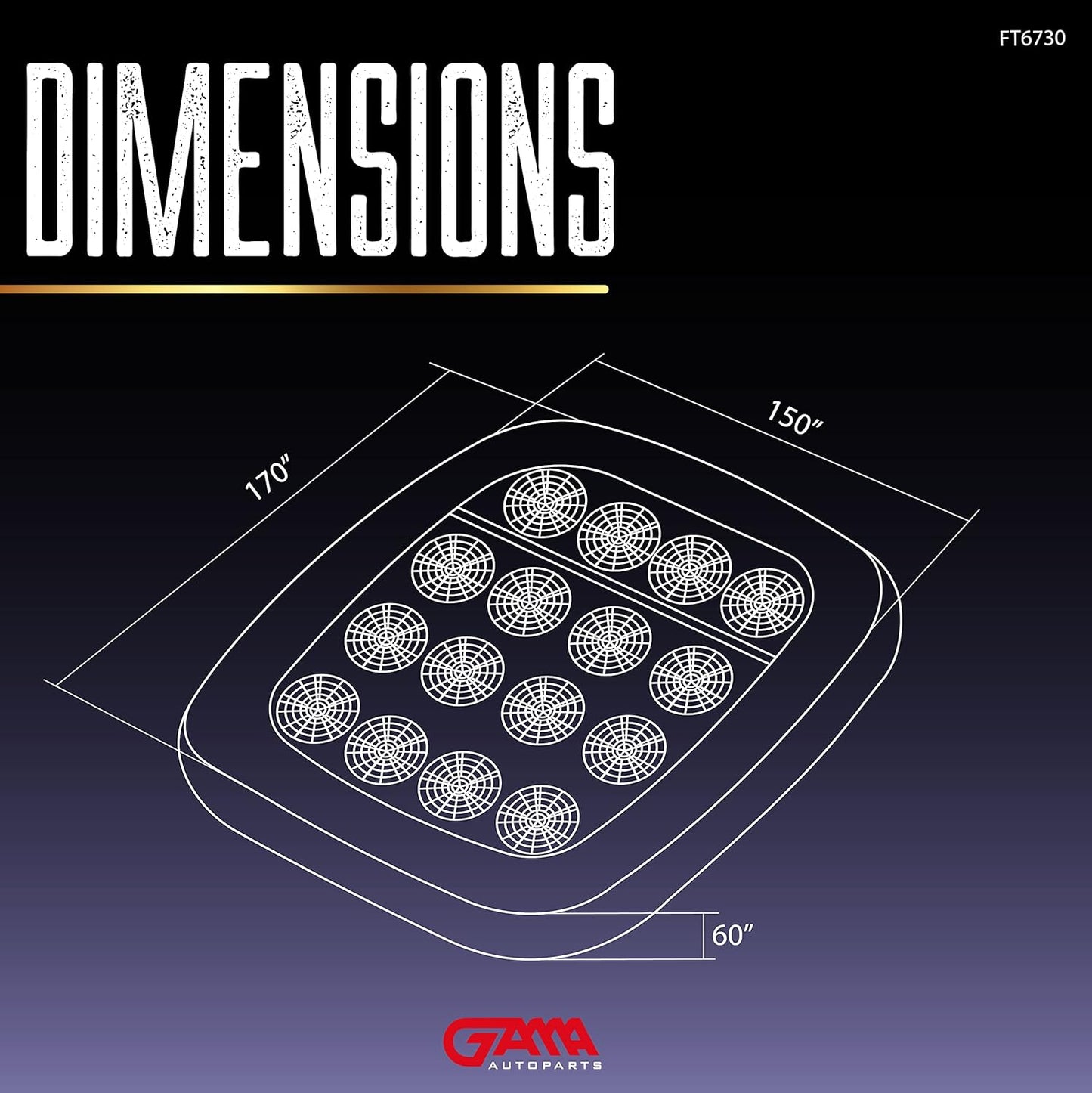 16‑LED Tail/Brake/Reverse – Jeep Style