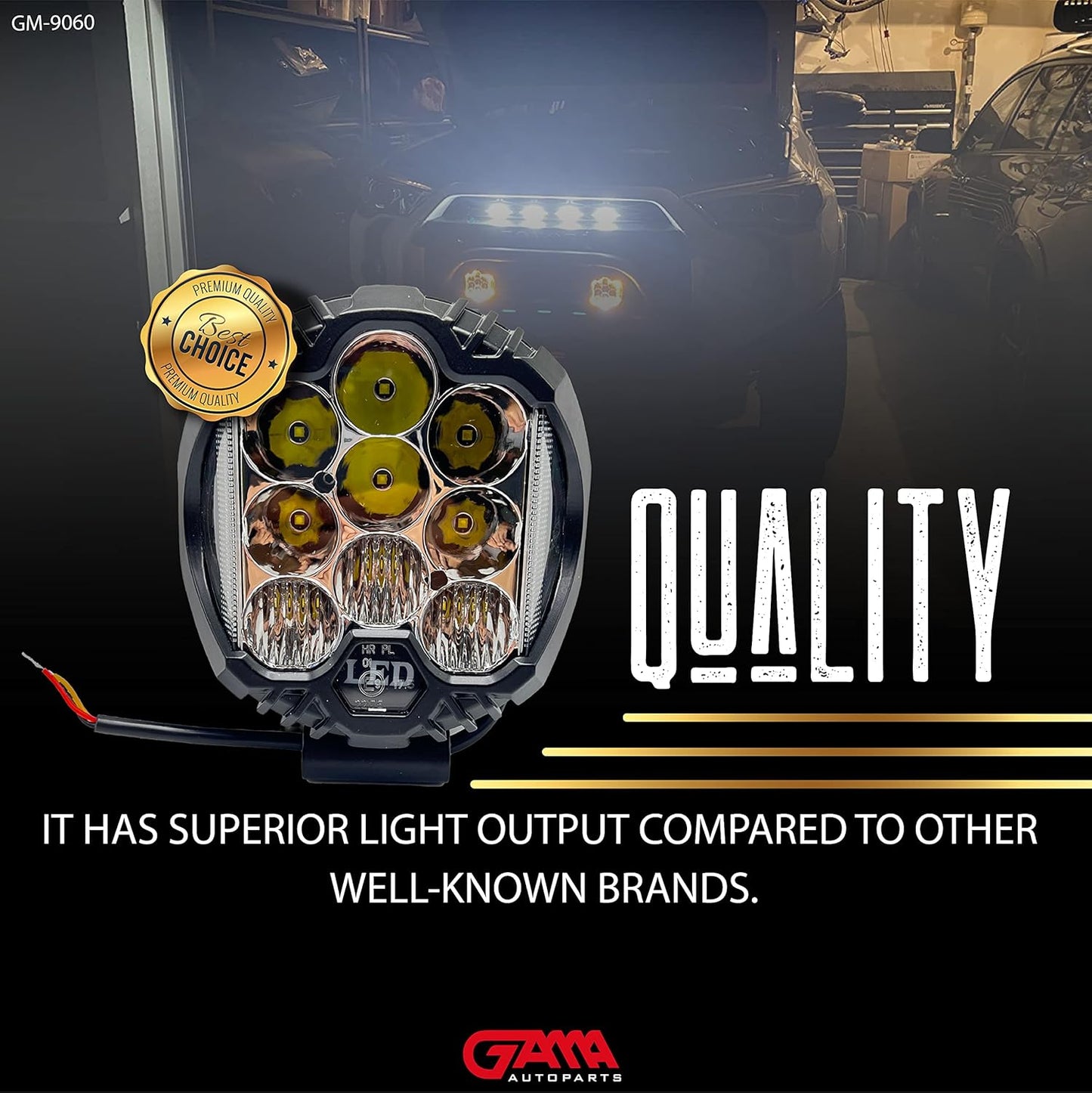 7" LED Light Bar Pods (Spot/Flood Combo)