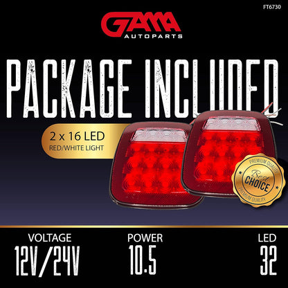 16‑LED Tail/Brake/Reverse – Jeep Style