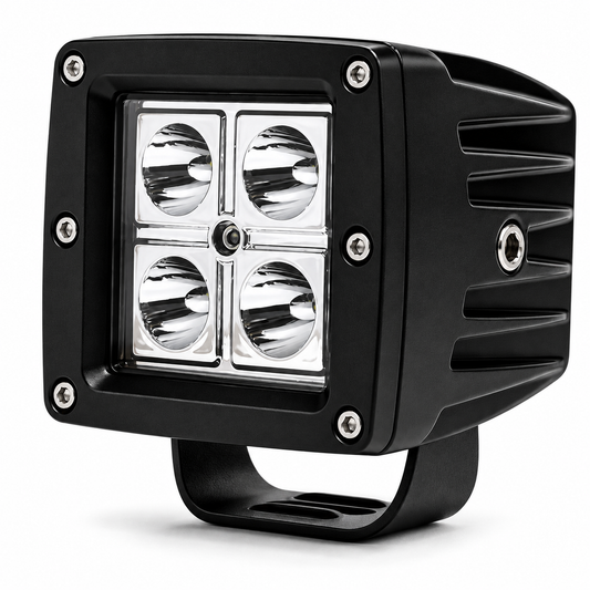 4" LED Work Light 16W 4D Reflector (Pair)