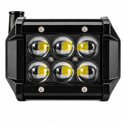 4" LED - 4D Lens 18W Spot Beam Pattern (Pair)