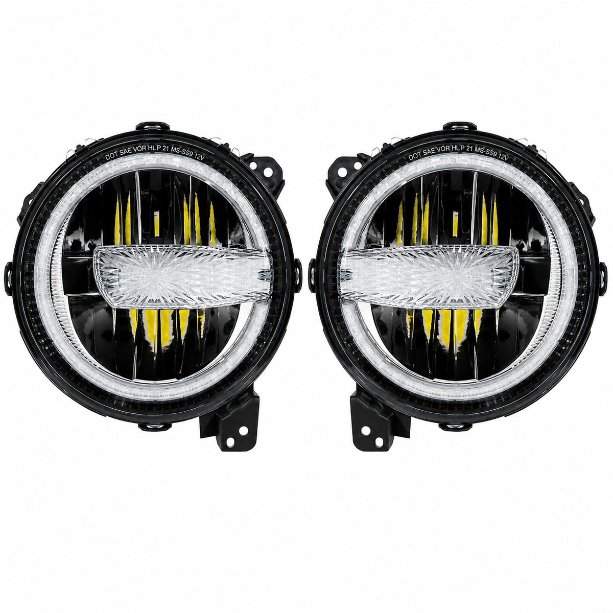 LED Headlight 9"| High/Low Beam | Jeep Wrangler JL 2018–Up (Pair)