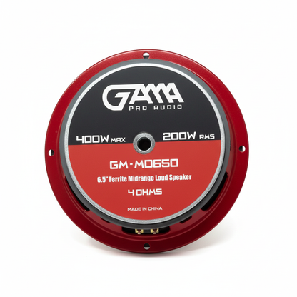 6.5" High-Performance Midrange Speaker, Slim Basket – 400W Max, 200W RMS, 1.5" High-Temperature KCCAW Voice Coil