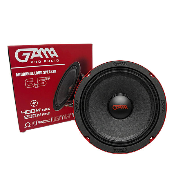 6.5" High-Performance Midrange Speaker, Slim Basket – 400W Max, 200W RMS, 1.5" High-Temperature KCCAW Voice Coil