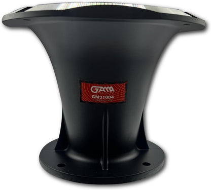 GAMA Audio Aluminum Horn Flare, 2" Throat, 176×158×133 mm, Silver – For 2" Compression Drivers