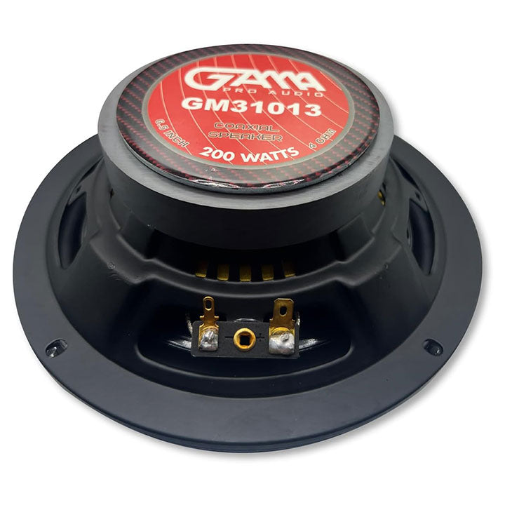 GAMA 6.5" 2‑Way Coaxial Car Speakers — IMPP Cone, 12 oz Magnet (Pair)