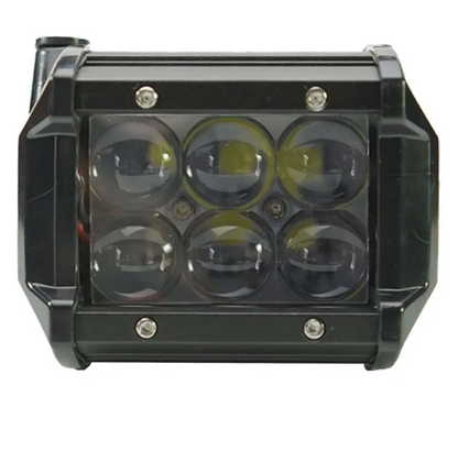 4" LED - 4D Lens 18W Spot Beam Pattern (Pair)
