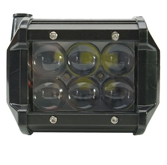 4" LED - 4D Lens 18W Spot Beam Pattern (Pair)