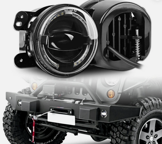 LED Fog Light with DRL – 4" | 18W | 1500LM | Pair