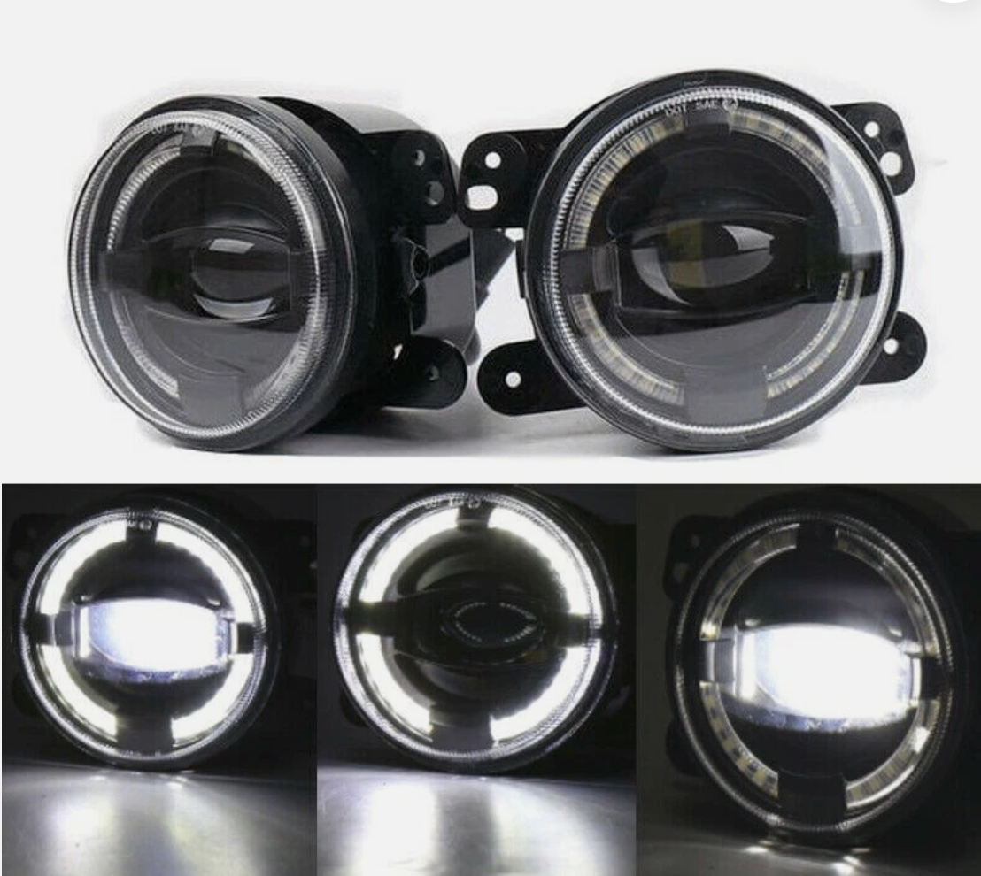 LED Fog Light with DRL – 4" | 18W | 1500LM | Pair