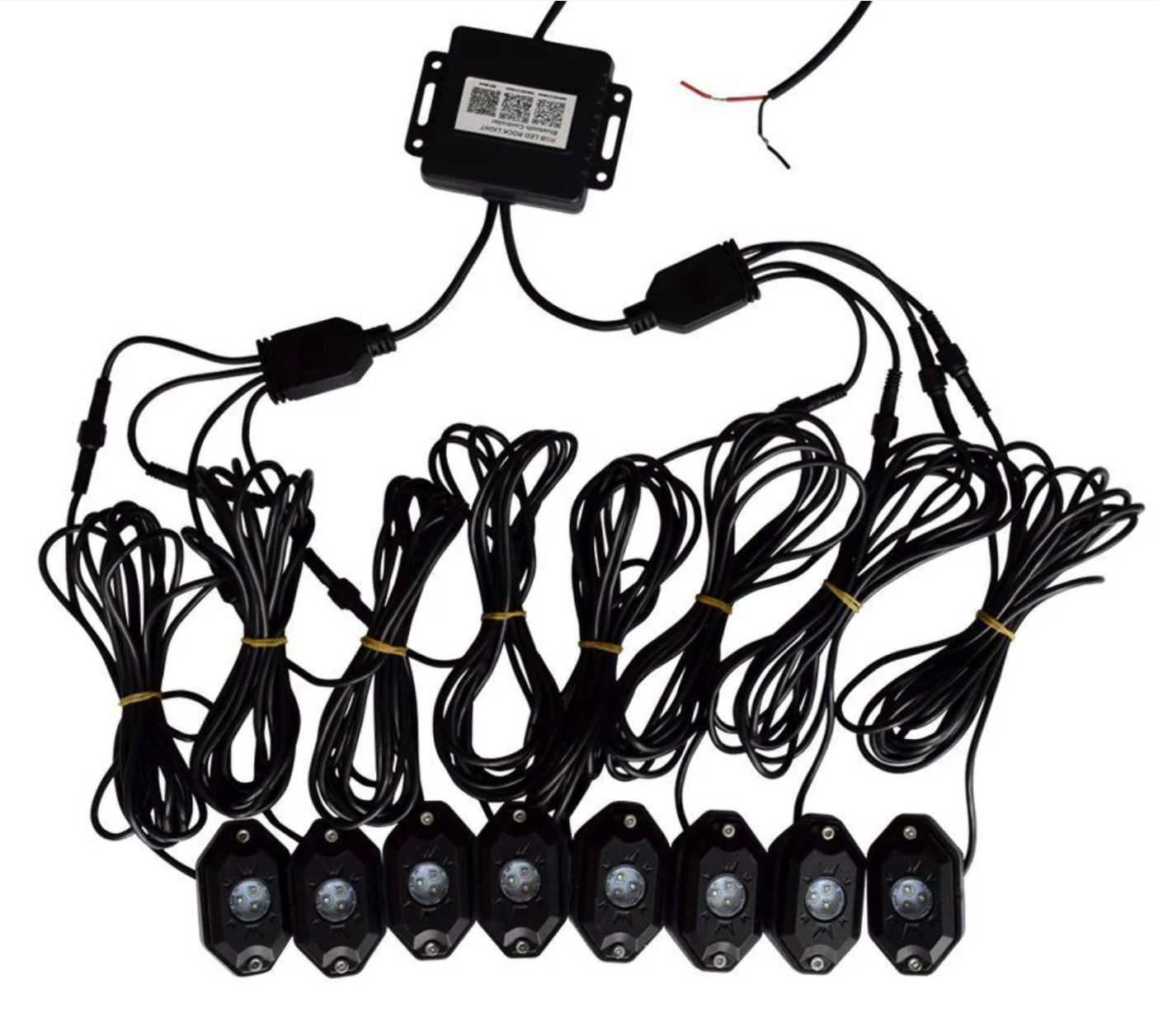 RGB LED Rock Light Kit – Bluetooth Control | 8PCS Set