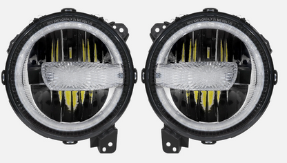 LED Headlight 9"| High/Low Beam | Jeep Wrangler JL 2018–Up (Pair)