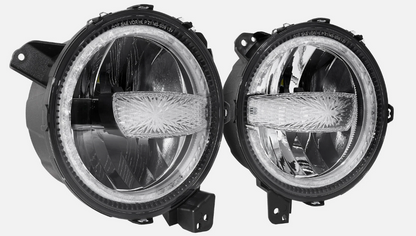 LED Headlight 9"| High/Low Beam | Jeep Wrangler JL 2018–Up (Pair)
