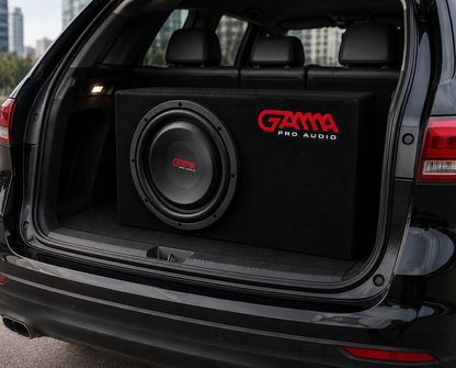 12" Loaded Shallow Subwoofer Enclosure 500 Watts Rms
