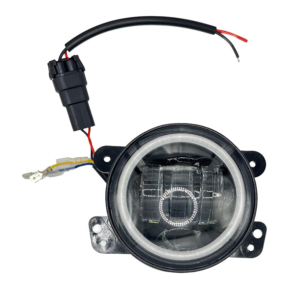 Pair 4" 30W Round LED Fog Lights (Amber/White) – Jeep JK/TJ/CJ