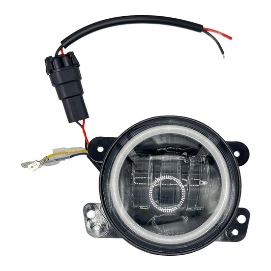 Pair 4" 30W Round LED Fog Lights (Amber/White) – Jeep JK/TJ/CJ