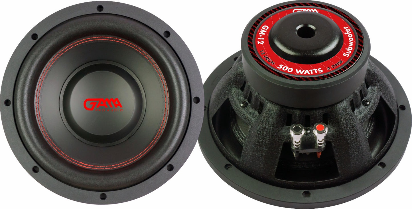 12" Super Subwoofer –Single 4 OHMS 250W RMS/500W MAX