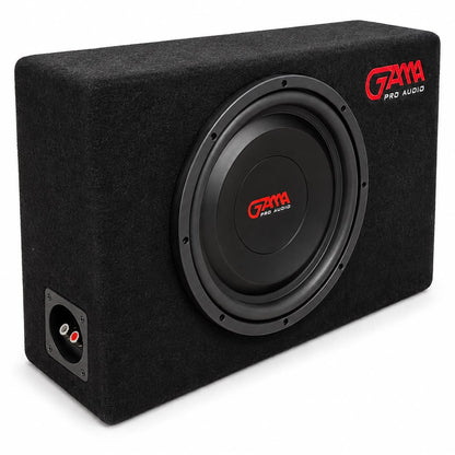 12" Loaded Shallow Subwoofer Enclosure 500 Watts Rms