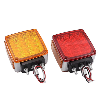 Universal Double‑Face Pedestal Tail Light 66‑LED (Red/Amber)