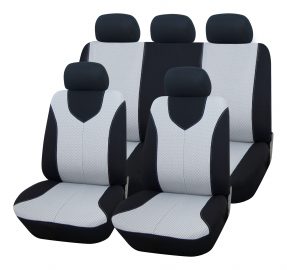 Sports Carnaby Grey Universal Car Seat Covers 9 Piece Front & Rear 